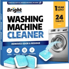 Washing Machine Cleaner Tablets, 24 Packâ€“Deep Cleaning Tablets for Top & Fr...