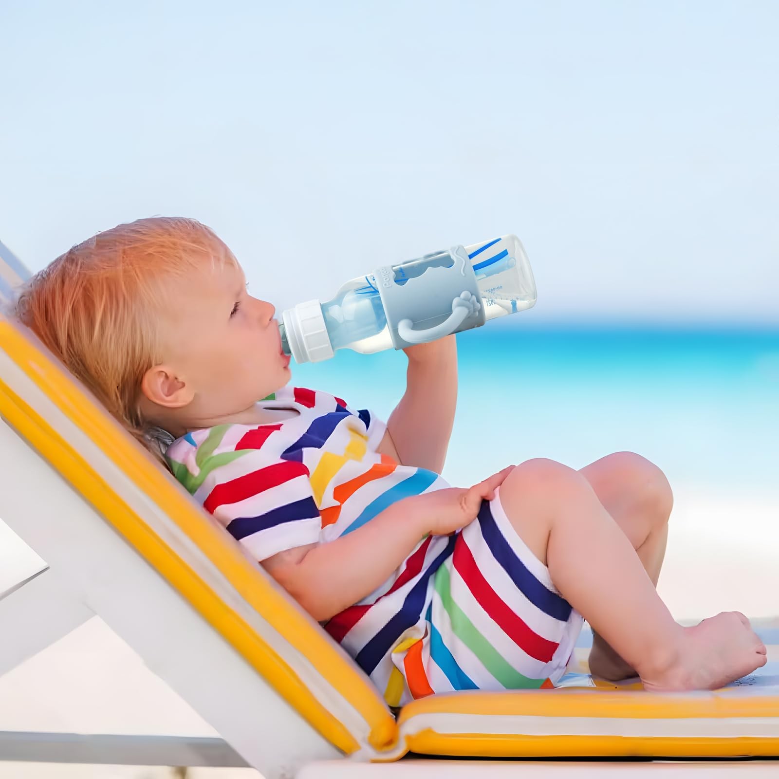 PandaEar 4 Pack Silicone Baby Bottle Handles Compatible with Dr Brown 8 oz/25...