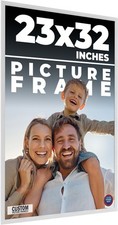 23x32 Frame White Wood Picture Photo Frame with UV Acrylic and Acid Free Backing