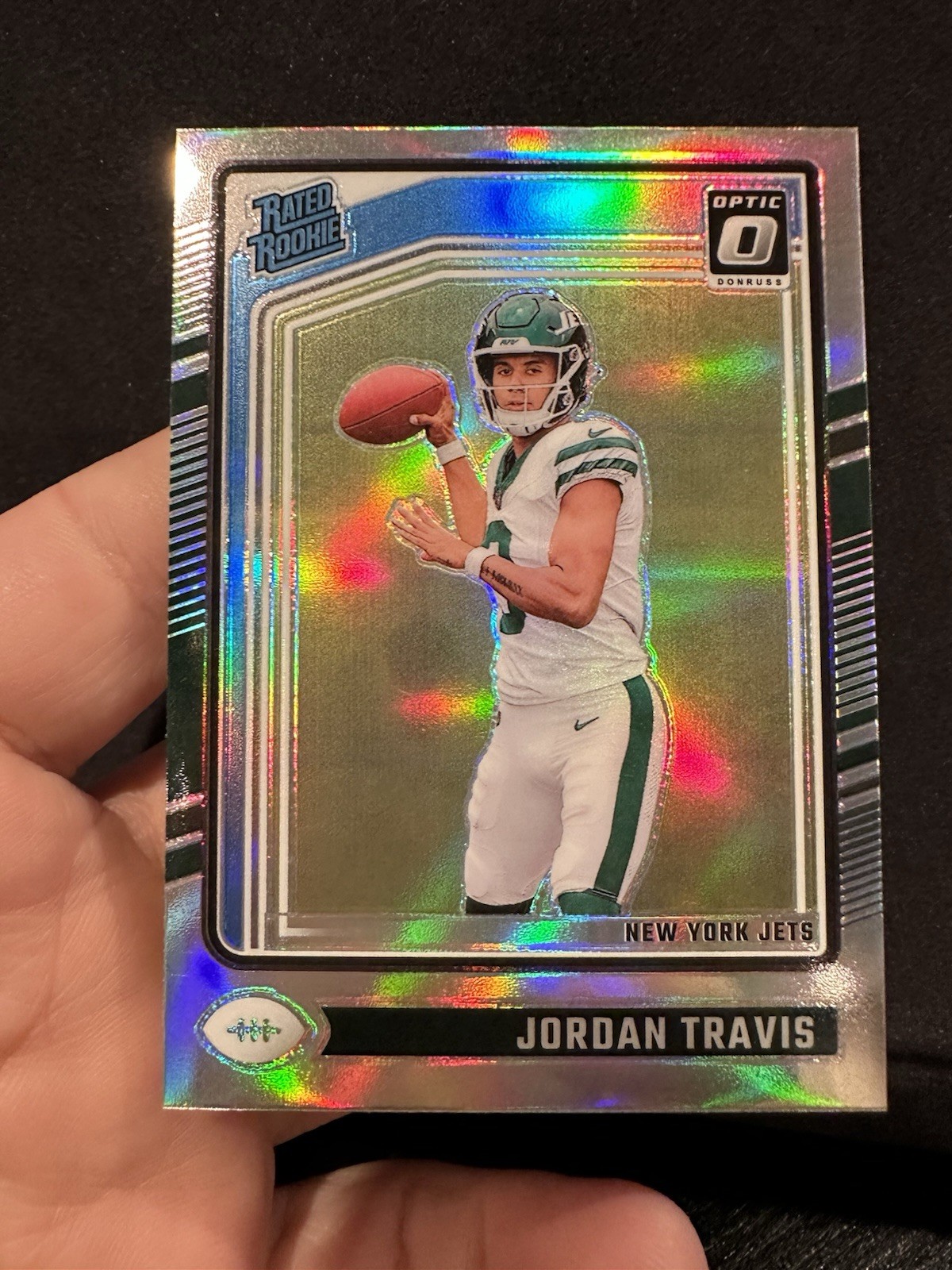 2024 Panini Donruss Optic - Rated Rookie Jordan Travis #260 Holo Prizm (RC)