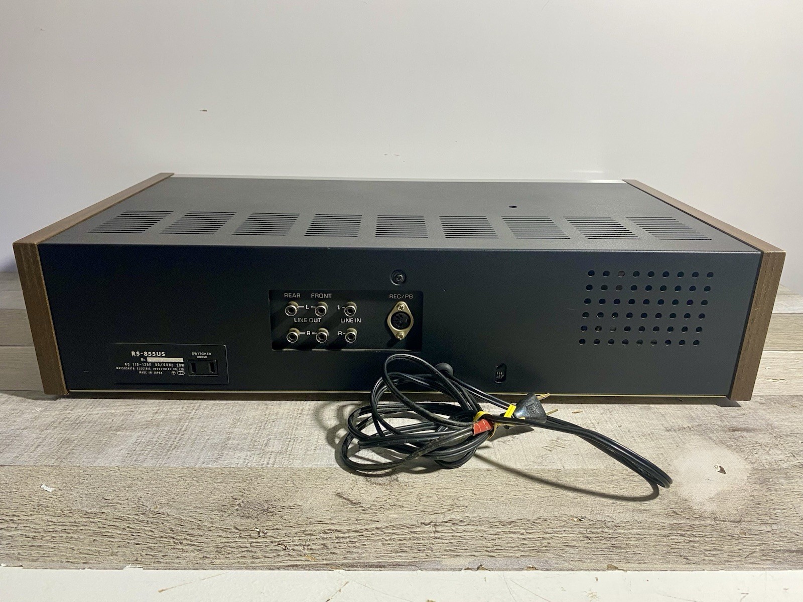 Serviced Panasonic Quad 8 Track Player Recorder RS-855 Multi Voltage (See Video)