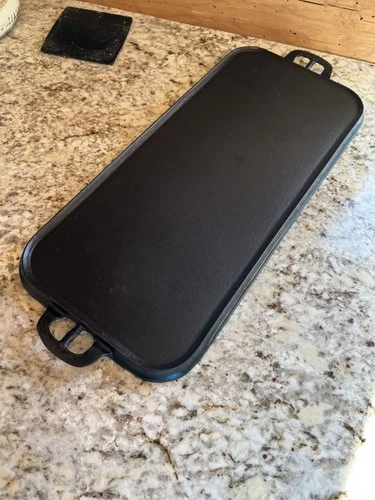 Griswold Erie Diamond Logo #8 Cast Iron Griddle Triple Seasoned Excellent Rare