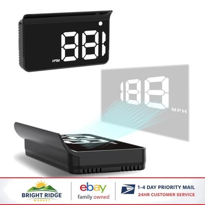 Real-Time Speed Heads Up Display for Cars with Intelligent Brightness Adjustment