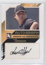 2011 ITG Heroes and Prospects Close Up Gold /10 Luis Heredia #A-LH2 Auto 0d4
