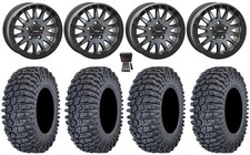 System 3 SB-8 Bdlk 15"Wheels Grey +38mm 37"Rockinator Tires U10 Pro / U10 XL Pro