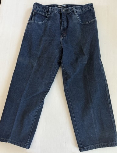 Southpole Men's 38 Baggy Blue Jeans RN82628 Wide Loose Y2K Size 38x30 - Picture 1 of 11