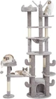Cat Tree Tower 71" Tall Large Cat Tower for Indoor Cats,Multi-Level With Hammock