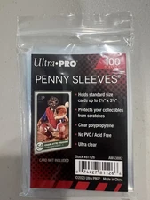 1 Pack 100 Ultra Pro Card Penny Sleeves Unopened & new Ships fast! w/ tracking!