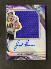2024 Bowman U Best #PJA-JHO Josh Hoover Rookie Patch Auto RPA TCU