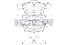 Bremsbelagsatz Hinten Ate-System für Mercedes W463 X164 W164 06-18 1644201520 Bremsbelagsatz Hinten Ate-System für Mercedes W463 X164 W164 06-18 1644201520