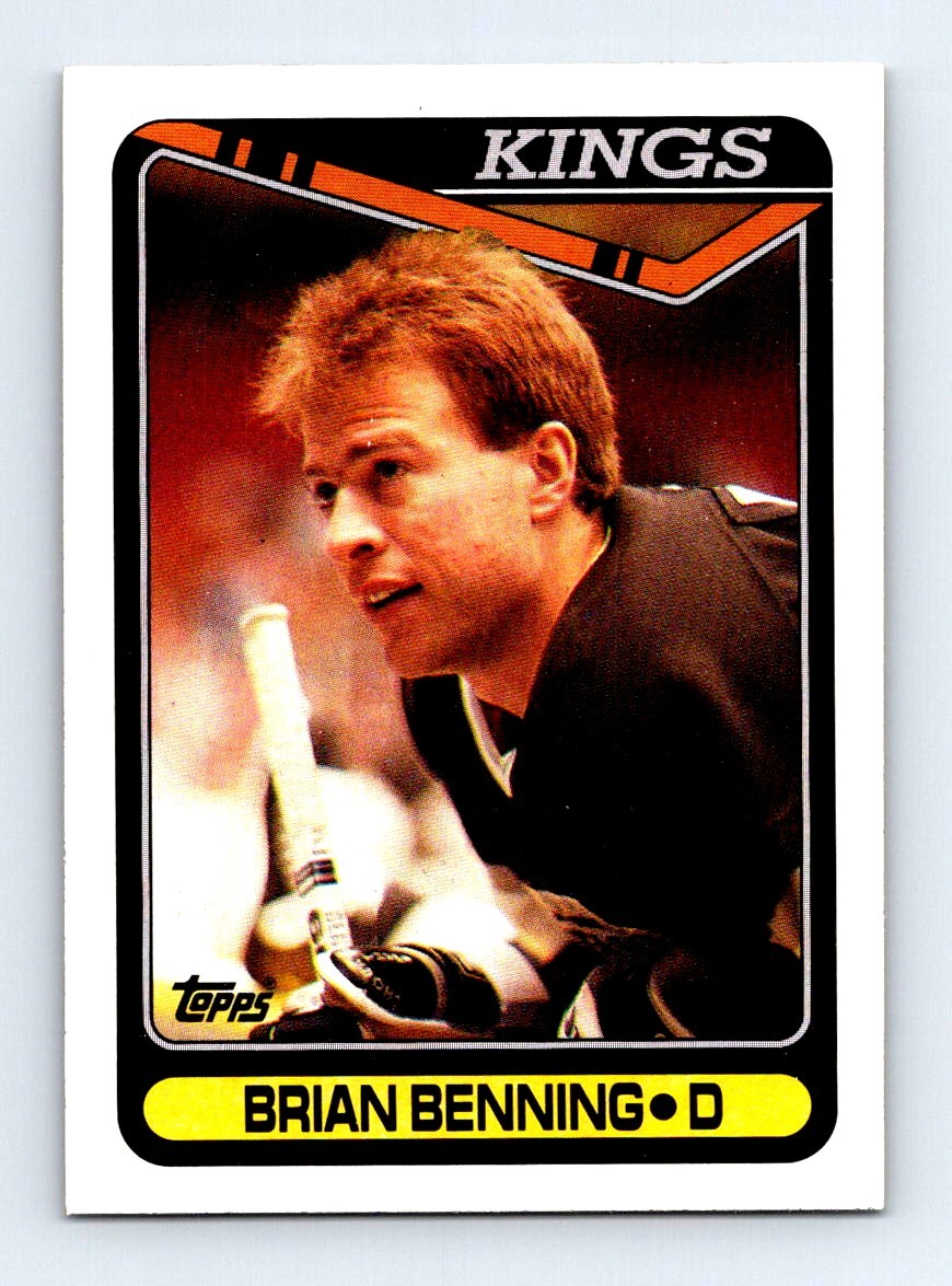 #365 1990-91 Topps Brian Benning Los Angeles Kings