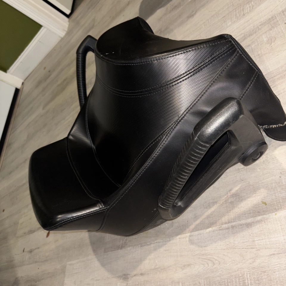 Bombardier Ski-Doo REV 1+1 Snowmobile Seat Cushion Black Vinyl Padded Back Seat - Image 2 of 4