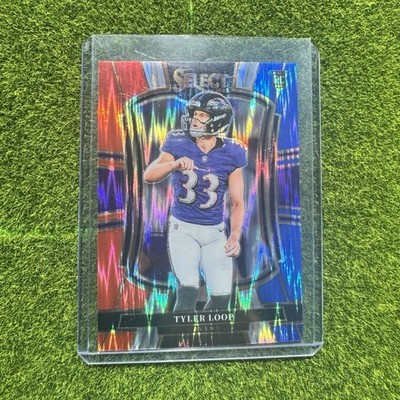 2025 Panini Select Tyler Loop Prizm Premier Level #161 Baltimore Ravens