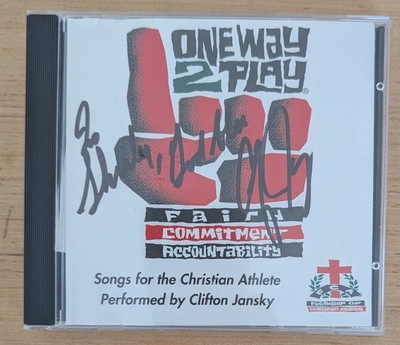 One Way 2 Play Songs Faith Commitment for Christian Athlete by Clifton Jansky CD