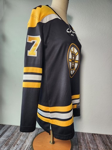 Fanactics Patrice Bergeron Boston Bruins #37 Black Gold Jersey "C" Womens Size M - Picture 3 of 6