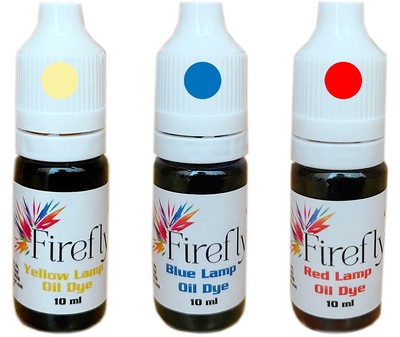 Firefly Colored Lamp Oil and Candle Dye 3-Pack | Create Yellow, Green, Red, Blue