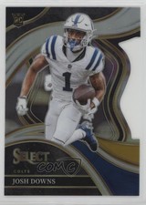 2023 Panini Select Club Level Black & Gold Prizm Die-Cut Josh Downs #251 11qd