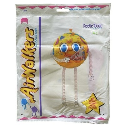 Vintage Anagram Airwalkers Rootie Tootie Birthday Buddy Foil Balloon New Rare