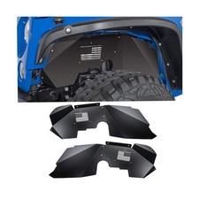 Aluminum JK Front Inner Fender Liners US Flag...