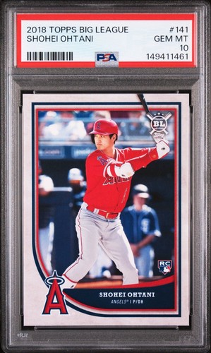 2018 Topps Big League - Shohei Ohtani #141 PSA 10 Rookie RC Angels