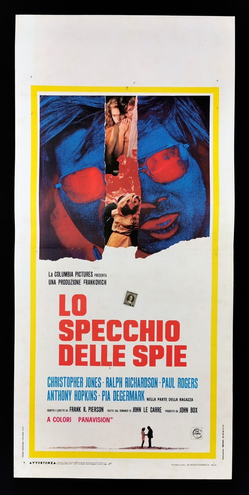 Locandina originale film Lo specchio delle spie (1970) - Regia di Frank Pierson