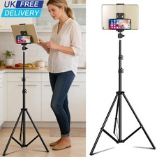 Universal Floor Stand Tripod Phone Holder Tablet Mount For 5.5"~11" iPhone iPad