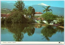 Vintage Tenerife Canarias Spain Orotava Valley Scenic Postcard 1972