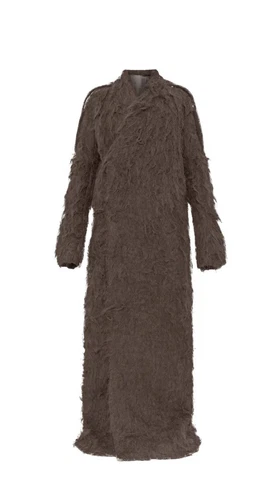 Cappotto Rick Owens finitura spazzolata Marrone ��38 Italia 6 UK 2 USA