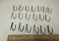 Lot of 19 Pin On Drapery/Curtain Hooks, Metal