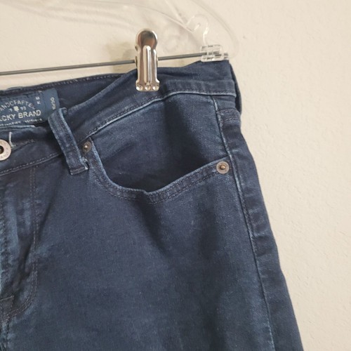 Lucky Brand size 10/30 shorts women denim stretch pockets zip the bermuda - Picture 5 of 10
