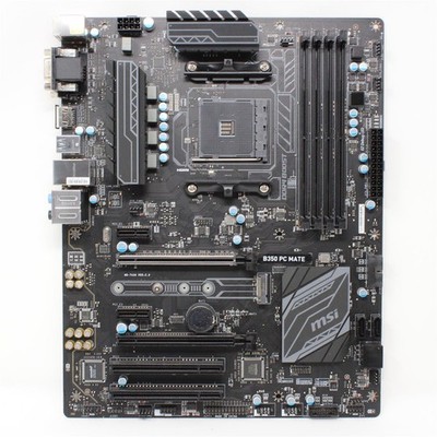MSI B350 PC Mate MS-7A34 Ver.2.0 AMD B350 ATX Mainboard Sockel AM4 (#4483)