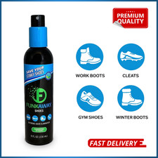 Funkaway Odor Eliminating Spray for Shoes, Skates, Work Boots  More, 8 Oz., Ext