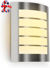 Wall Light, outside Front Door Lighting Mains Powered, IP44 Exterior Lamp, Curve