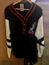 Rare Vintage 90s Disney Goofy Mickey  s League Baseball Shirt XL Embroidered