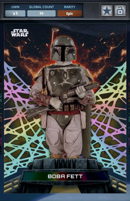 99cc BOBA FETT HIGH TEK 2024 W2 SHADOW TEK GOLD EPIC Star Wars Card Trader