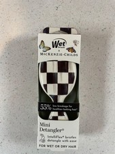 MacKenzie Childs x Wet Brush Target Mini Detangle Black/white check
