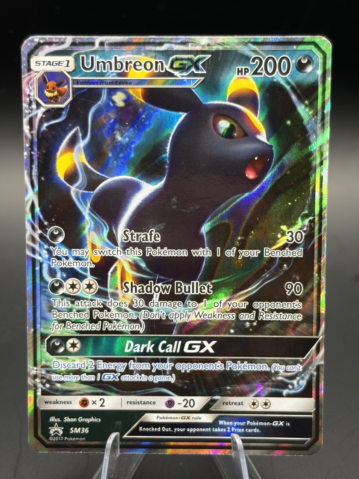 Pokémon Umbreon GX SM36 SM Promo Holo MP