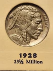 Nice 1928p Buffalo Nickel In XF. Sharp Strike, Full Horn, And Great Patina.