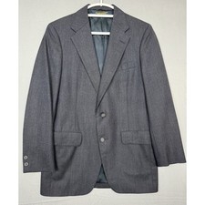 Vintage 80s Brooks Brothers Navy Blue Wool Sport Coat Mens 38R Suit Blazer Retro