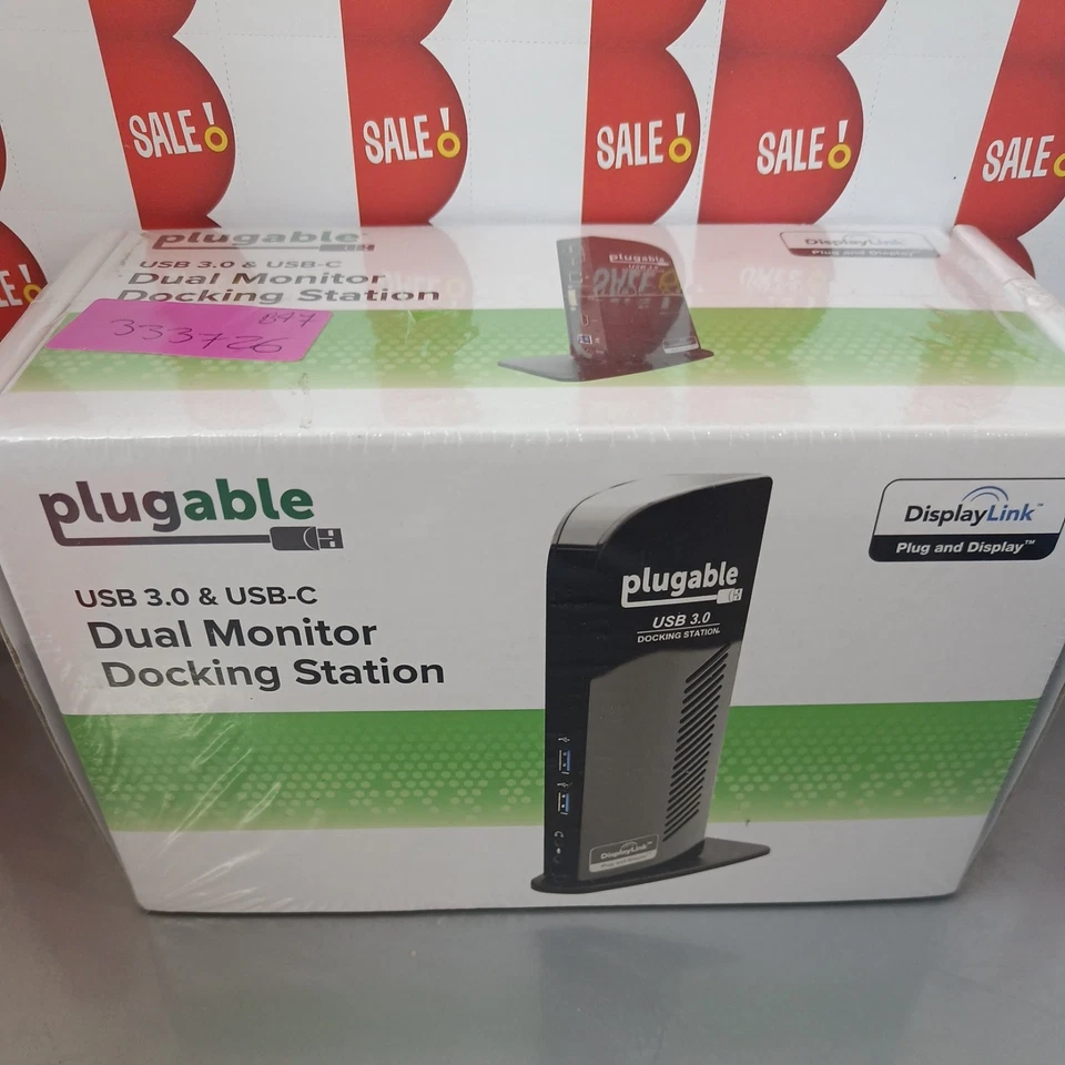 Plugable UD3900EU USB 3.0 Universal Docking Station with Dual Video Output - Image 4 of 4