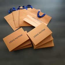 Authentic Louis Vuitton Shopper Paper Bag Empty Box Shopping Bag Set of 10