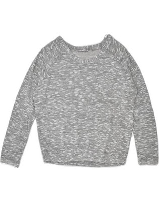 Terranova Damen Oversize Rundhals Pullover Sweater UK 16 Large Grau DS03