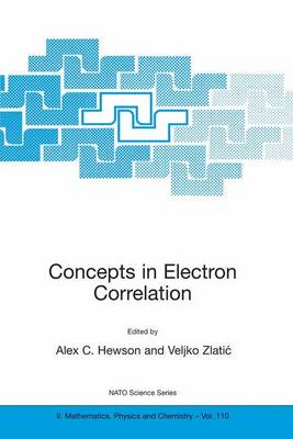 Concepts Electron Correlation Proceedings NATO Advanced Research … 9781402014185