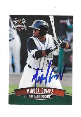 Miguel Gomez 2016 Augusta GreenJackets Team Set Card #13 Signed