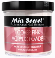 COVER PINK ACRYLIC POWDER BY MIA SECRET 4 OZ- MADE IN USA