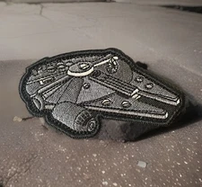 Millennium Falcon Rebel Alliance Star Wars Morale Patch Embroidered Hook Loop