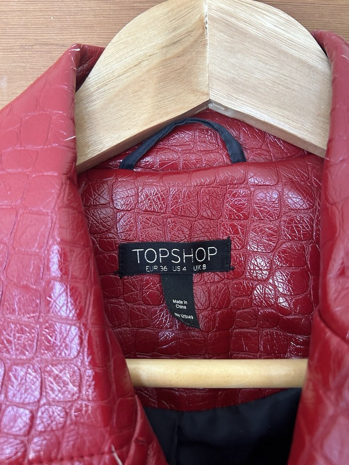 Rare Red Vinyl Croc Trench Coat eBay