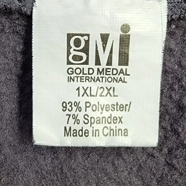 Pantalones Legging Gold Medal International Mujer Talla Plus 1XL 2XL XXL Gris Foto 2 de 4