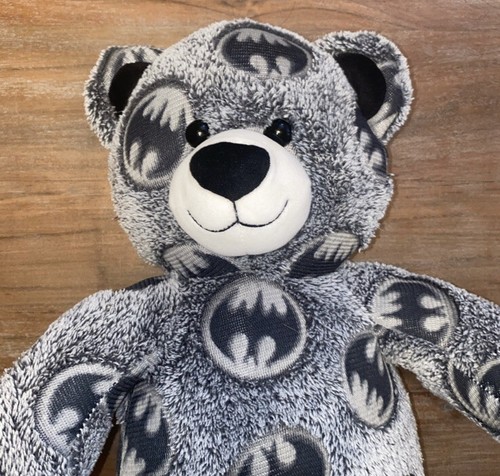Build A Bear BATMAN Teddybär Stofftier Plüsch grau AUSVERKAUFT 2016 DC Comics 17" - Bild 2 von 5