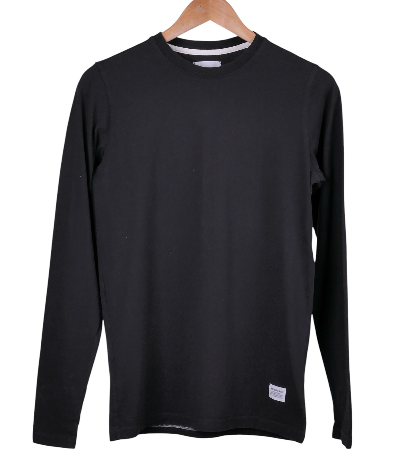 Norse Project  Niels Basic Fitted Solid Black Cot… - image 1